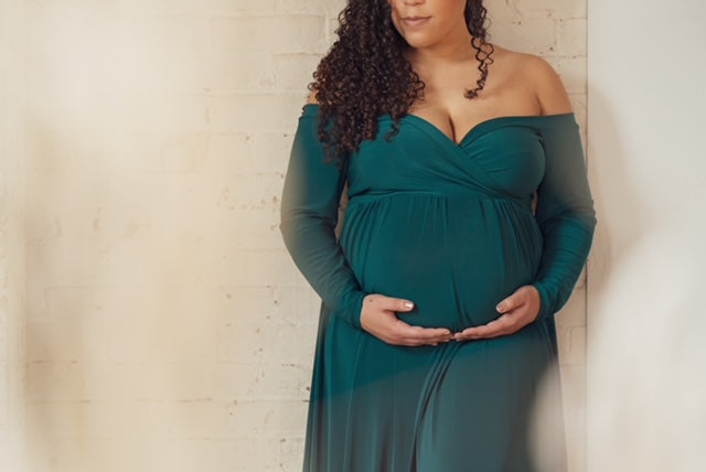 Forrest Green Flowy Darah Dress