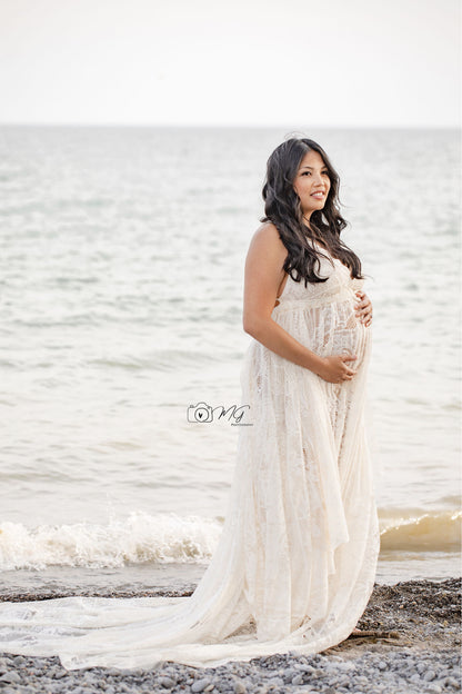Beige Claire Gown