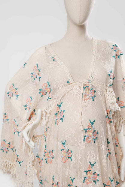 Mother Daughter - Floral Boho Lace Gown SET