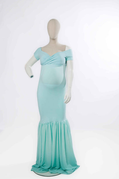 Mint Green Fitted Mermaid Bottom Gown