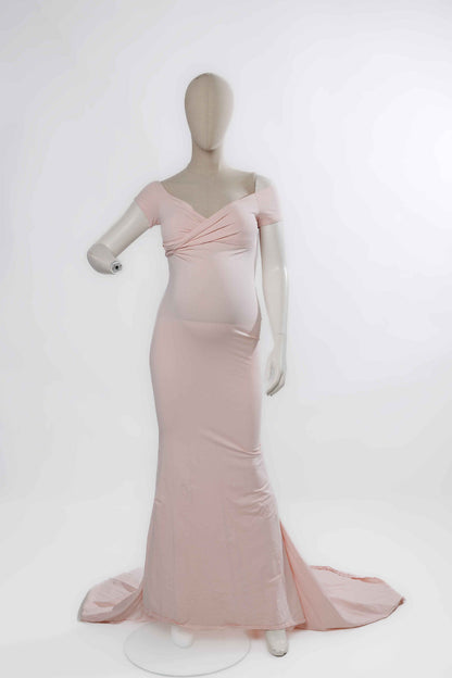 Soft Pink Fitted Gown