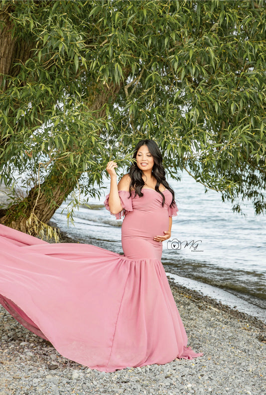 Mauve Pink Diantha Gown