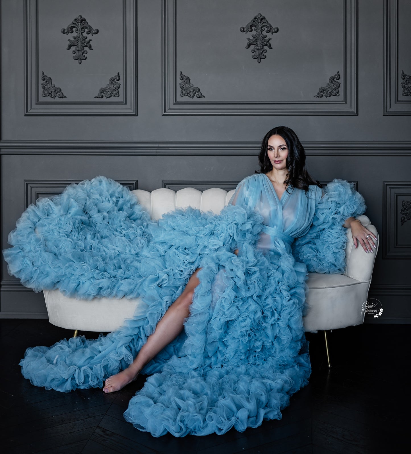 Baby Blue Barbara Gown
