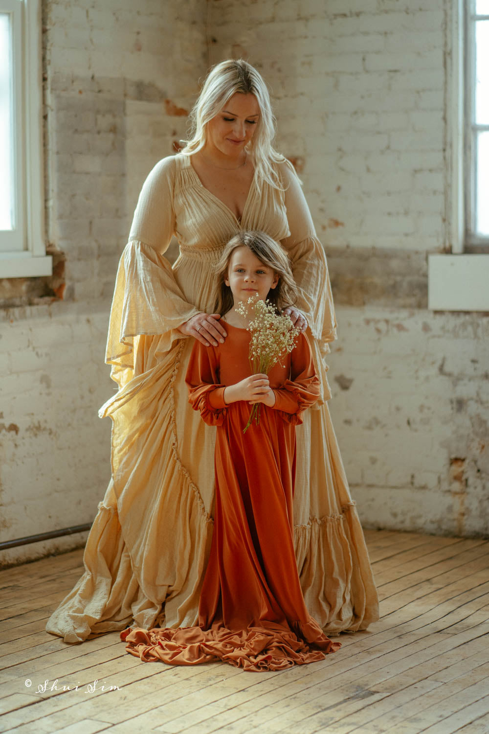 GIRLS - Rust Clara Gown