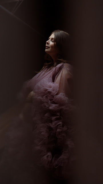 Plum Purple Barbara Gown