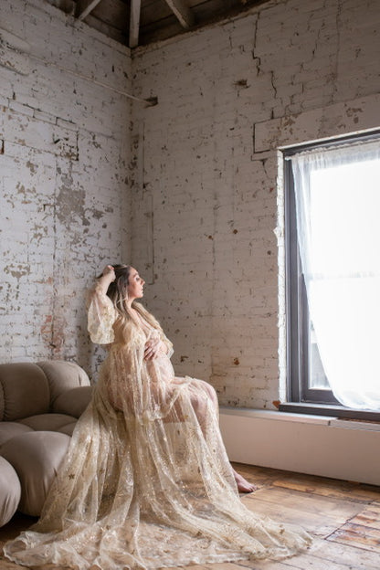Gold Starburst Gown