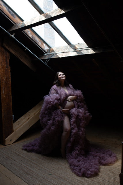 Plum Purple Barbara Gown