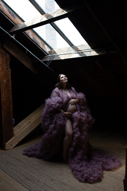Plum Purple Barbara Gown