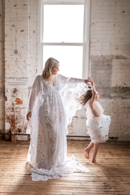 Romantic Lace Boho Gown
