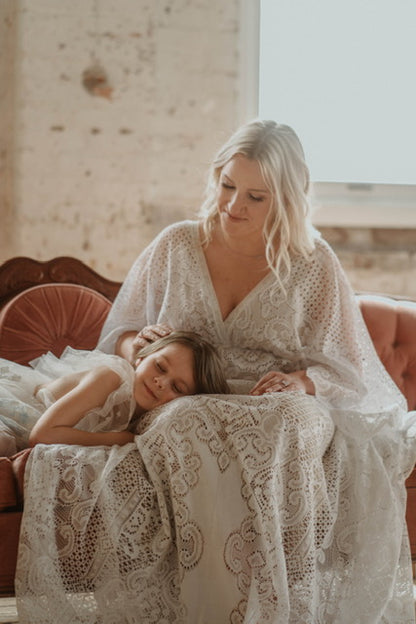 Romantic Lace Boho Gown