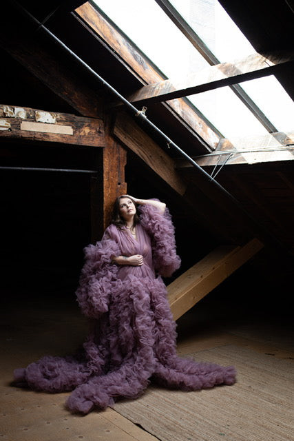 Plum Purple Barbara Gown