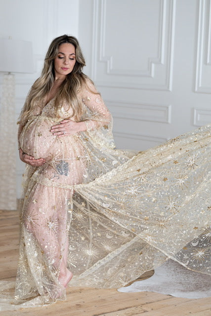 Gold Starburst Gown
