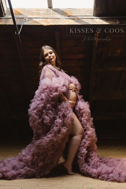Plum Purple Barbara Gown