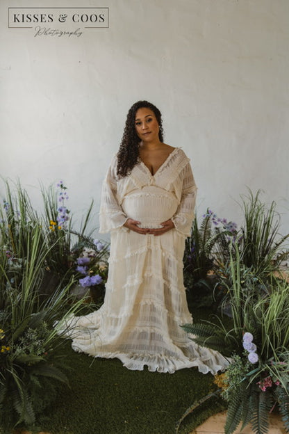 Beige Diana Gown