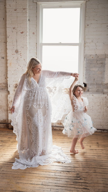 Romantic Lace Boho Gown