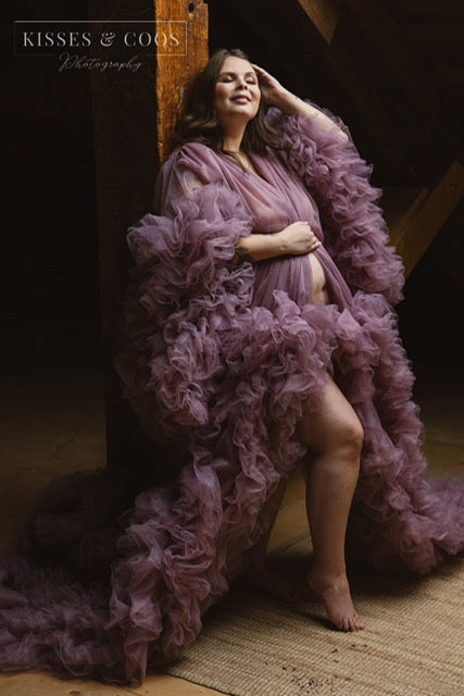 Plum Purple Barbara Gown