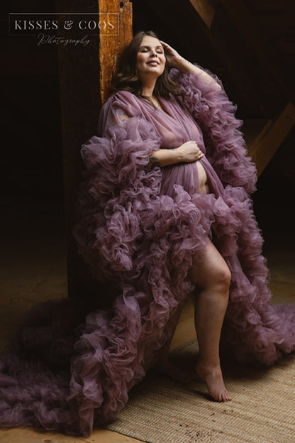 Plum Purple Barbara Gown