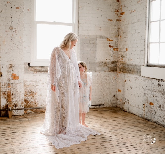Romantic Lace Boho Gown