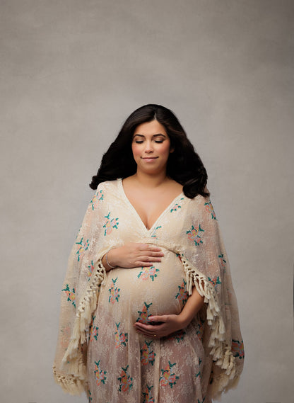 Floral Boho Lace Gown - 