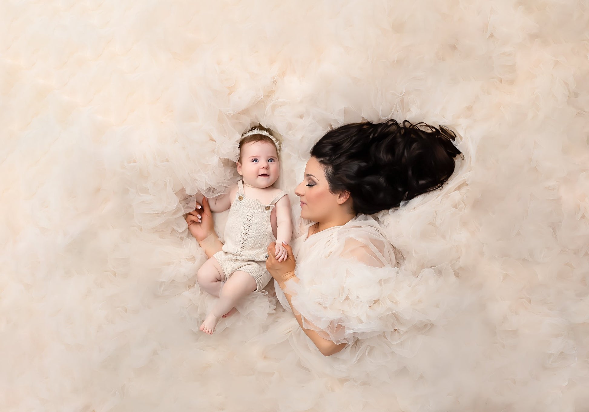Cream Barbara Gown - maternity photoshoot dress