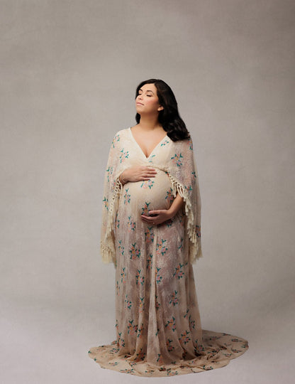 Floral Boho Lace Gown - 