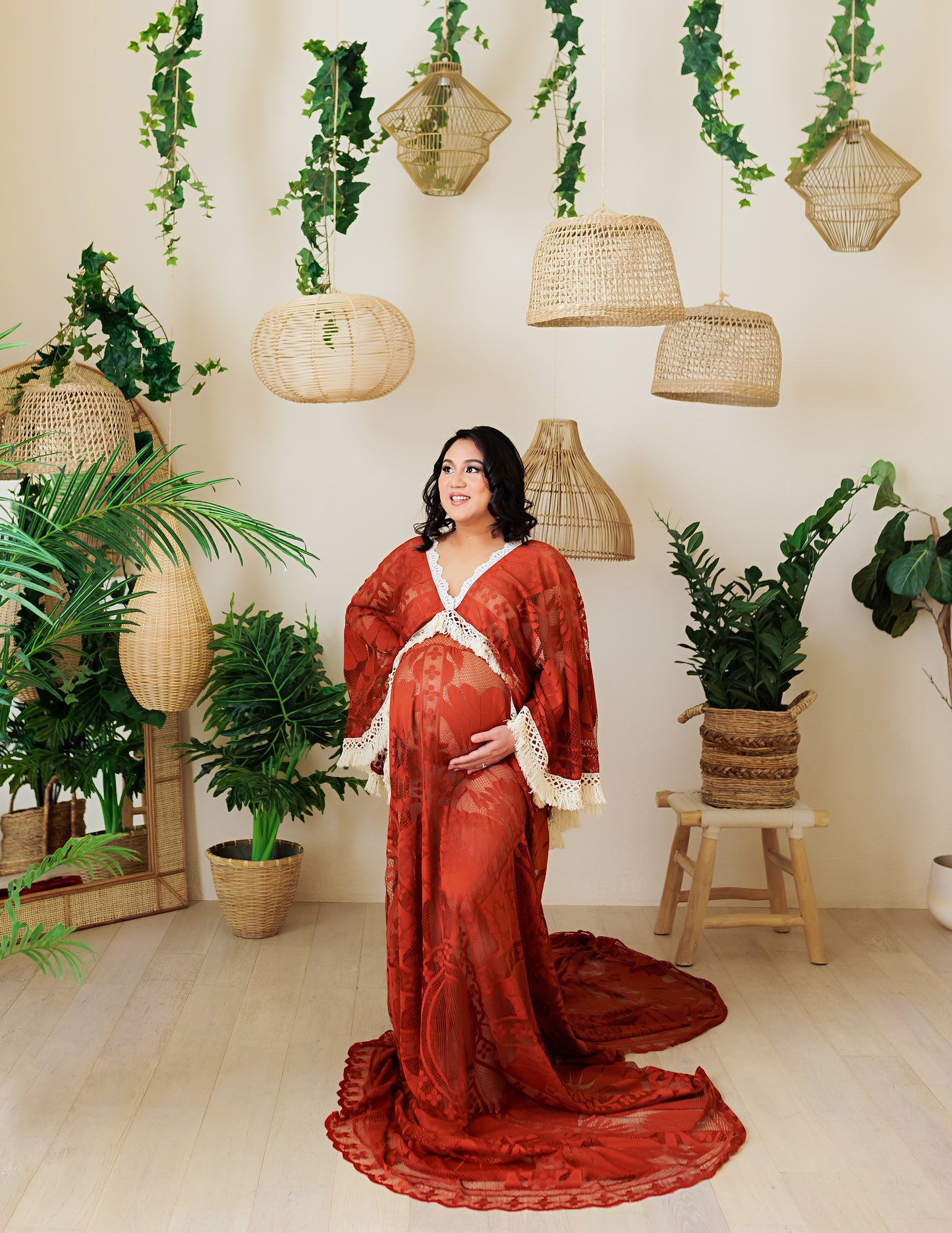 Rusty Red Joan Boho Dress