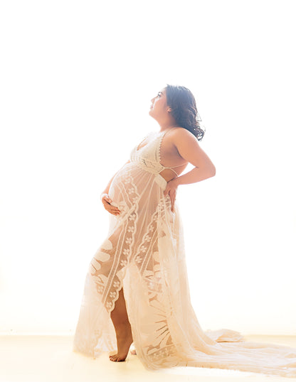 Beige Annabella Gown