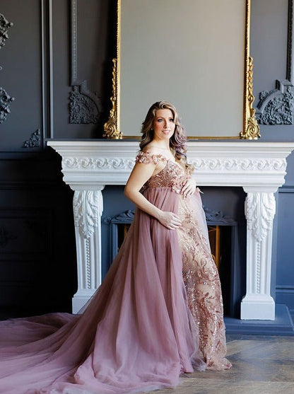 Taupe Run Away With Me Gown