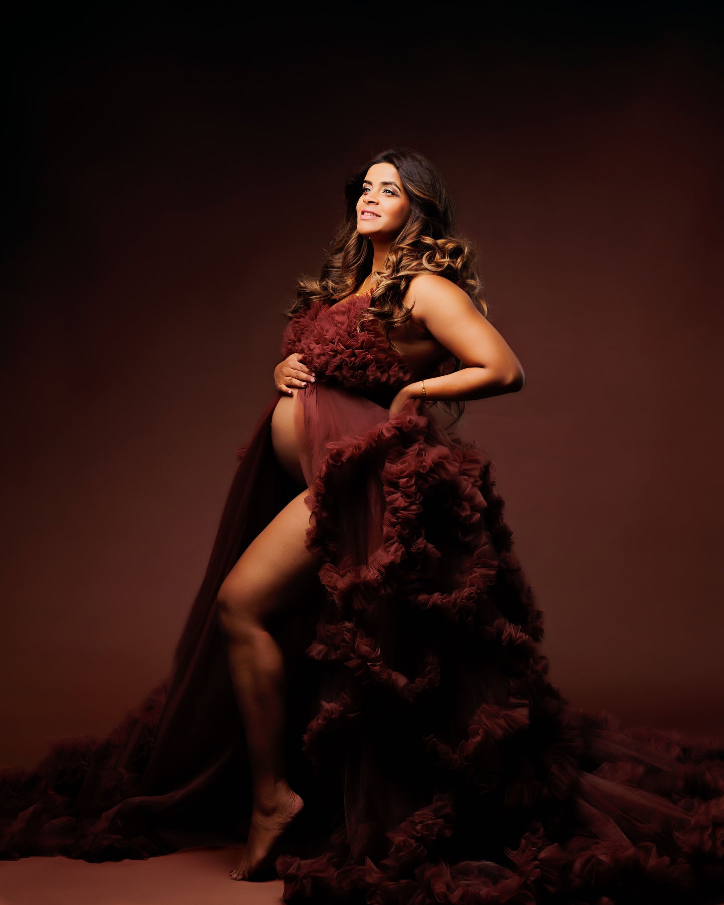Rust Brown Dreamy Gown