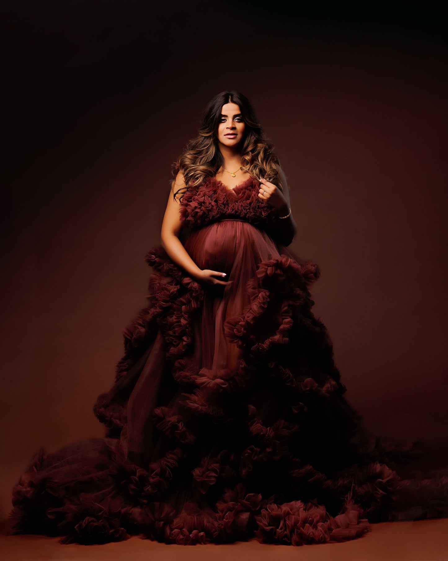 Rust Brown Dreamy Gown