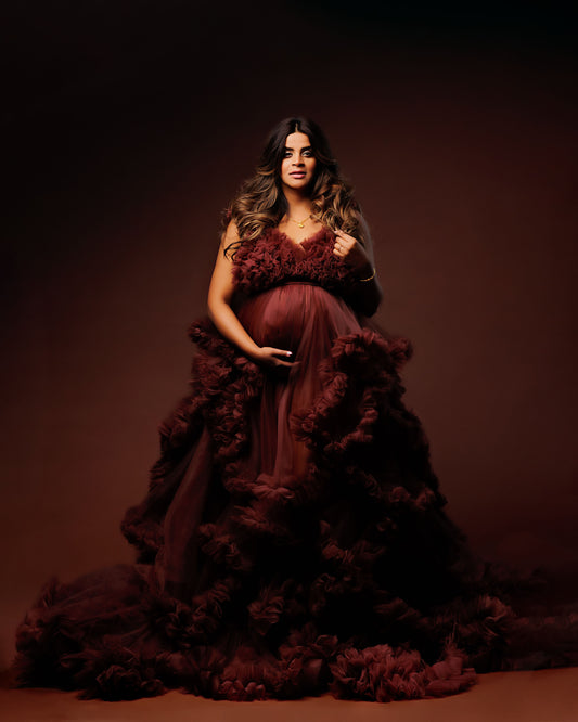 Rust Brown Dreamy Gown