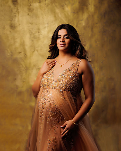 Apricot Goddess Gown