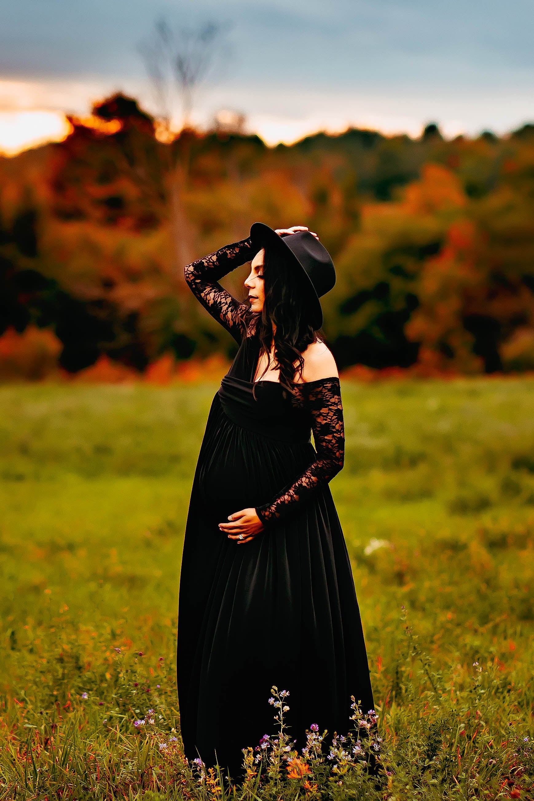 Black Boho Hat - 