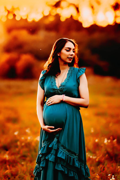 Jade Ruffle Maxi Dress - XXXL - 