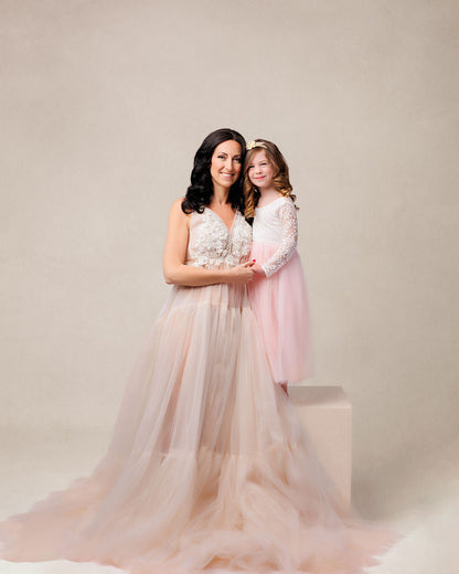 Ivory Wisteria Gown - maternity photoshoot dress