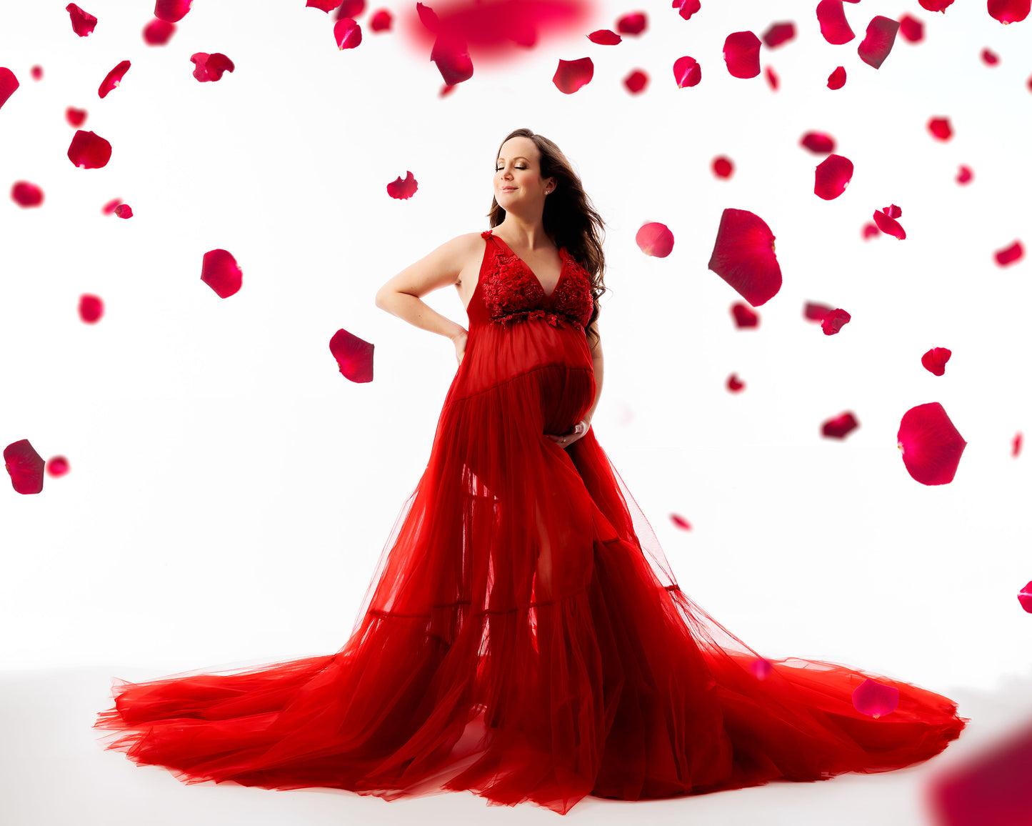 Burgundy Wisteria Gown