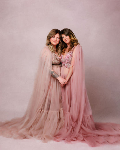 Cappuccino Wisteria Gown - maternity photoshoot dress