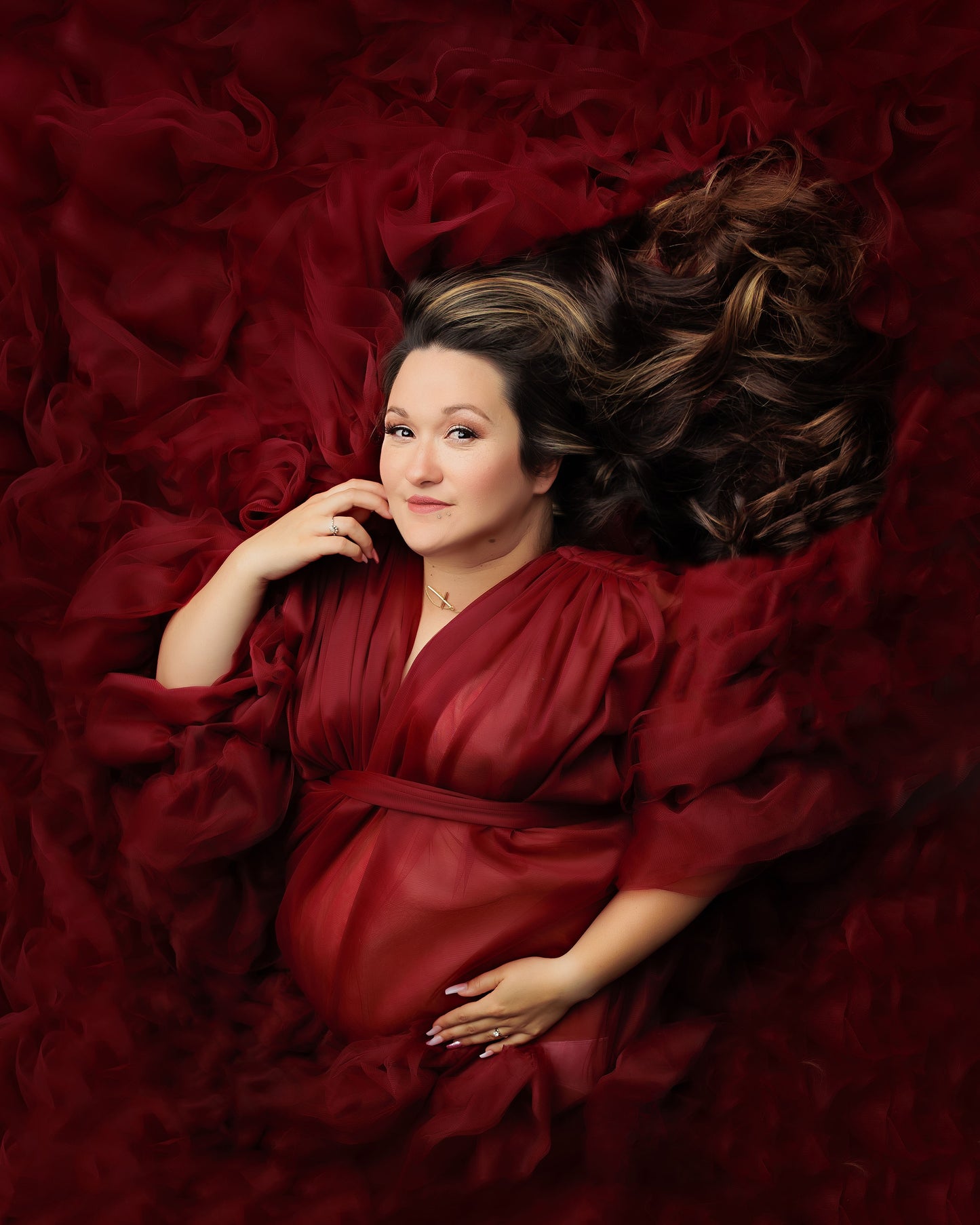 Burgundy Barbara Gown