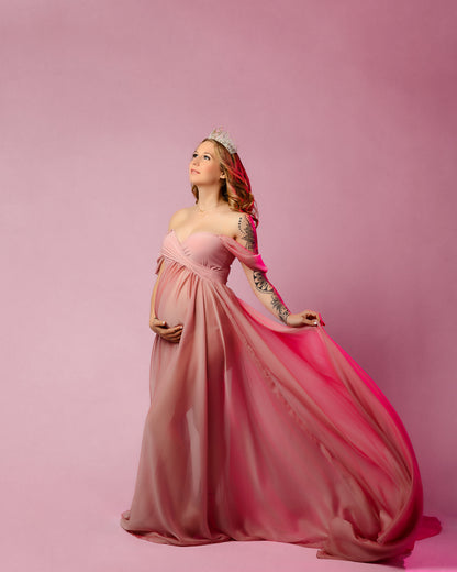 Dusty Rose Adeline Dress