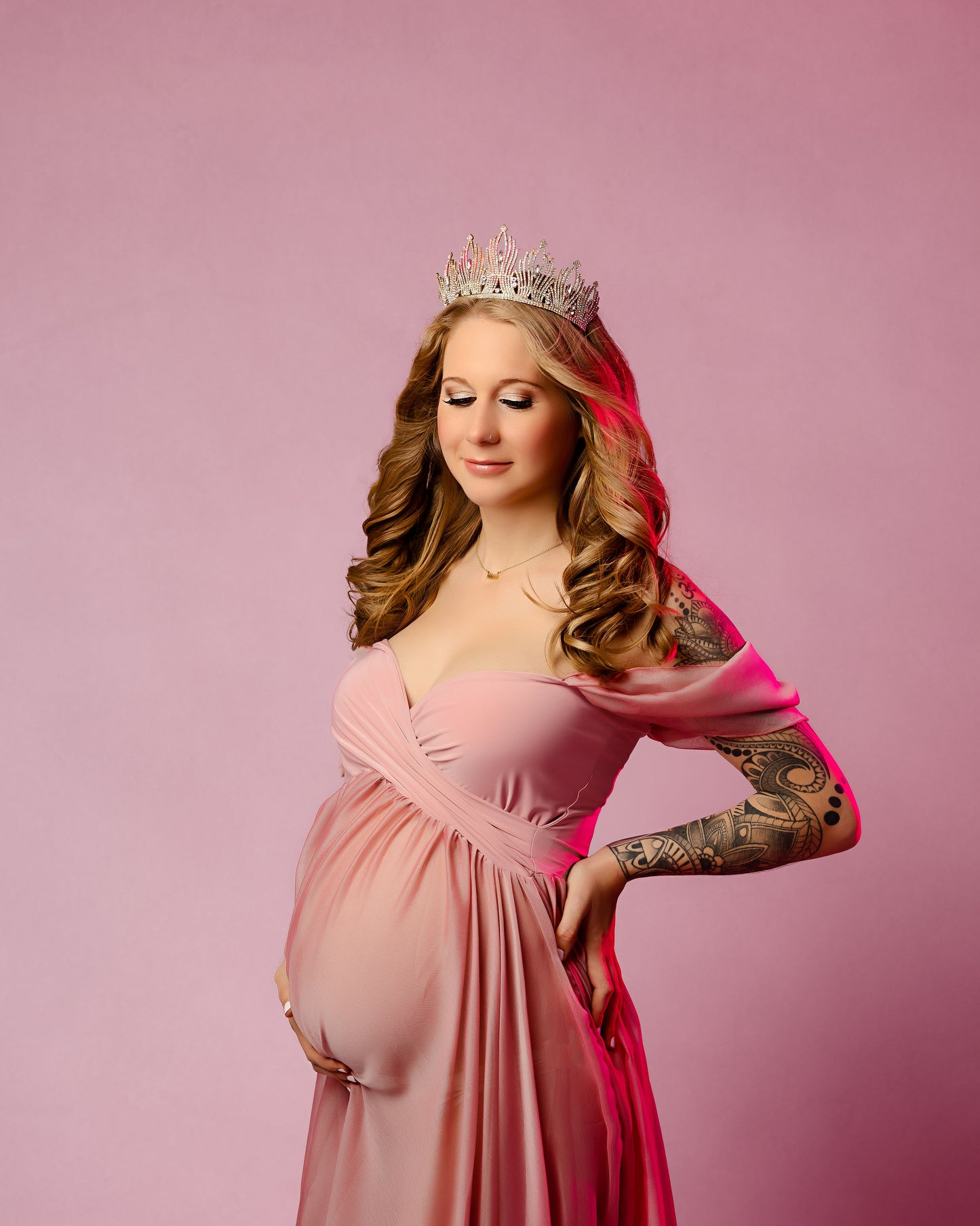 Dusty Rose Adeline Dress