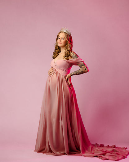 Dusty Rose Adeline Dress