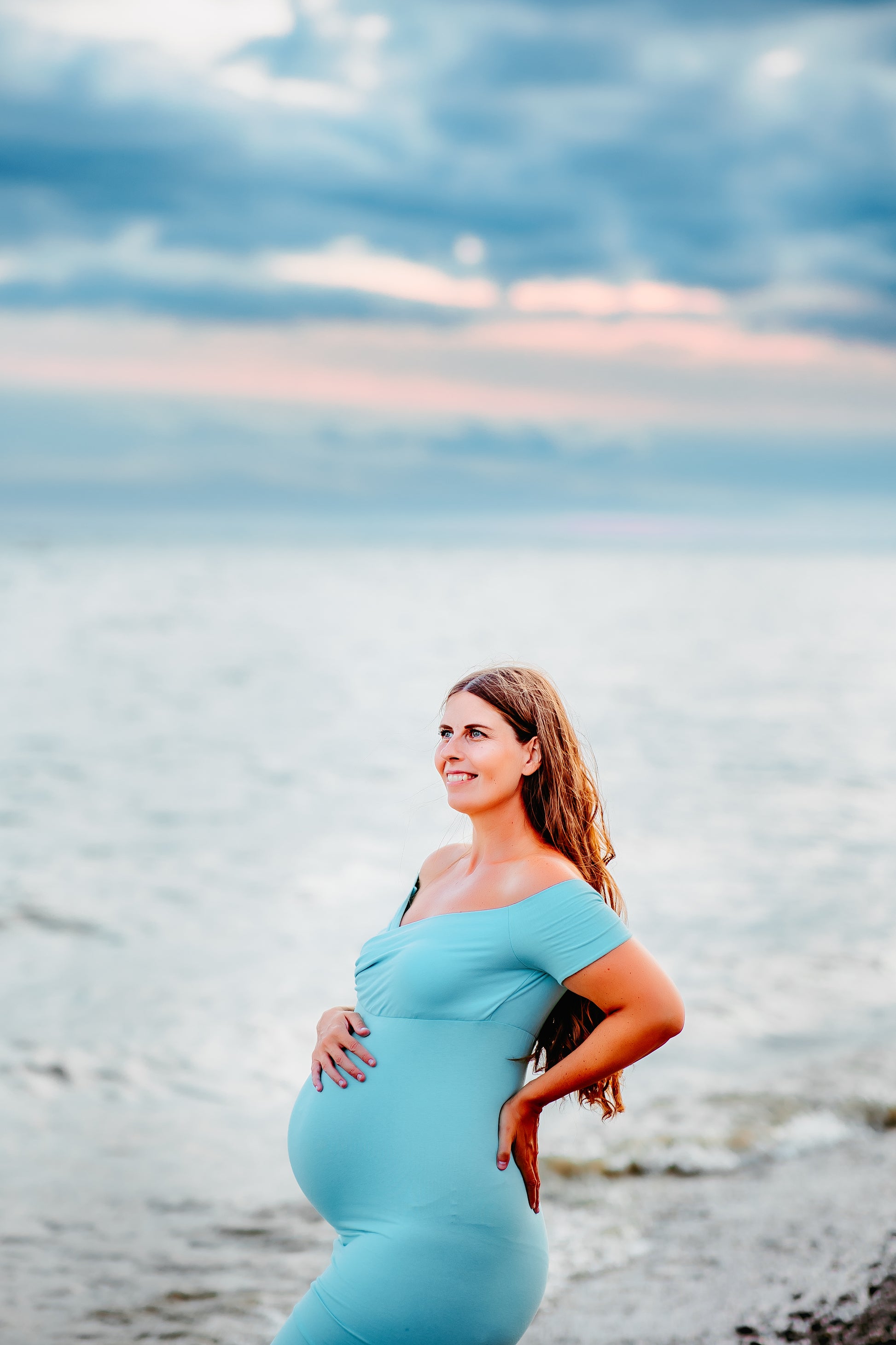 Mint Green Fitted Mermaid Bottom Gown - 