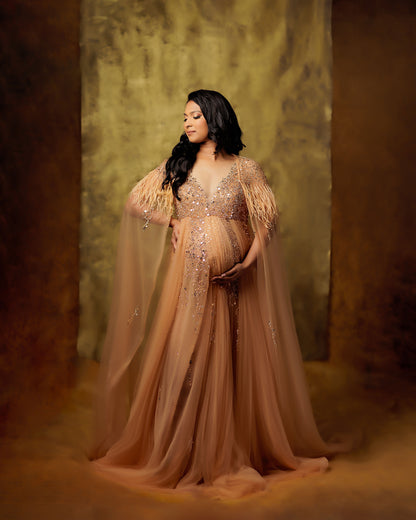 Apricot Goddess Gown
