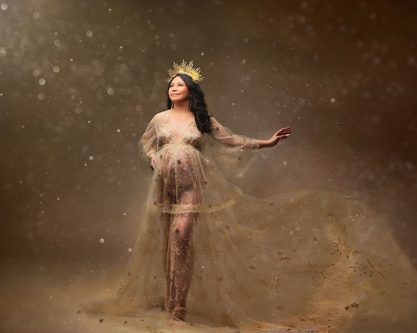 Gold Starburst Gown