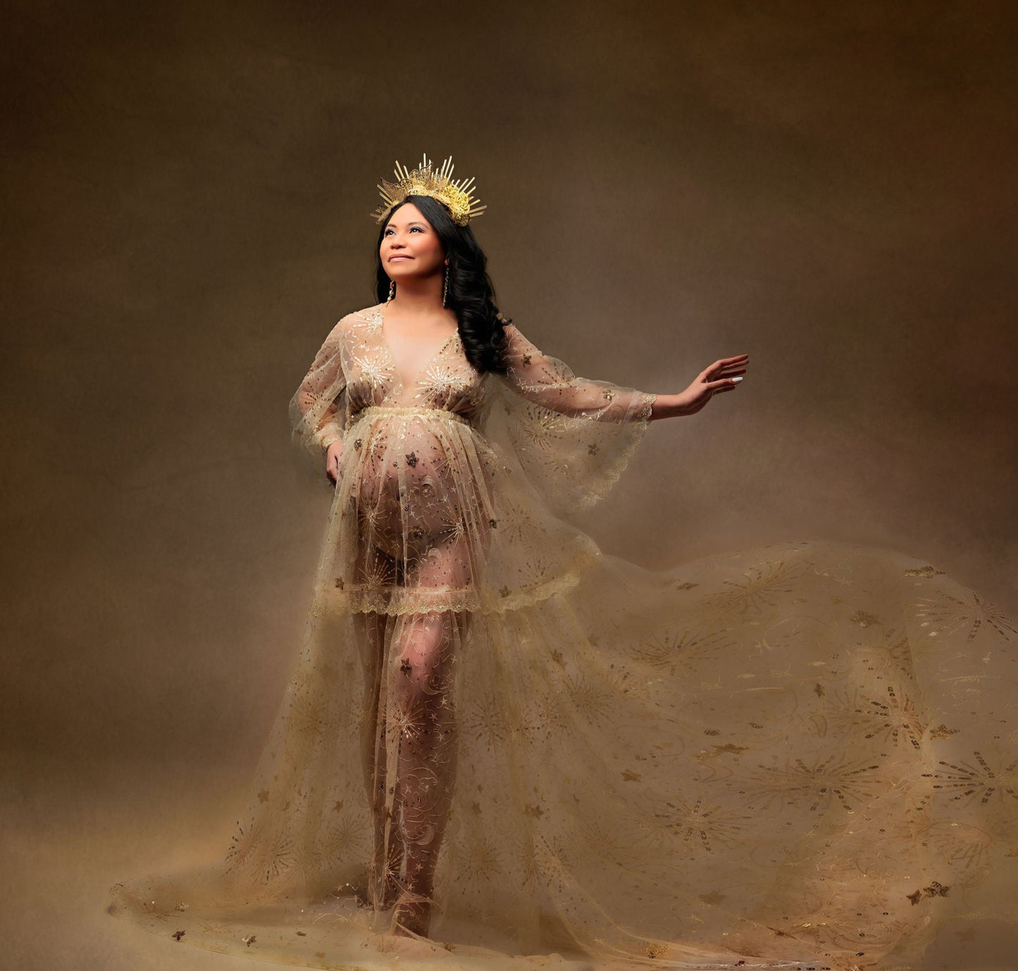 Gold Starburst Gown