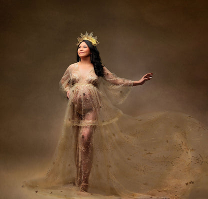 Gold Starburst Gown