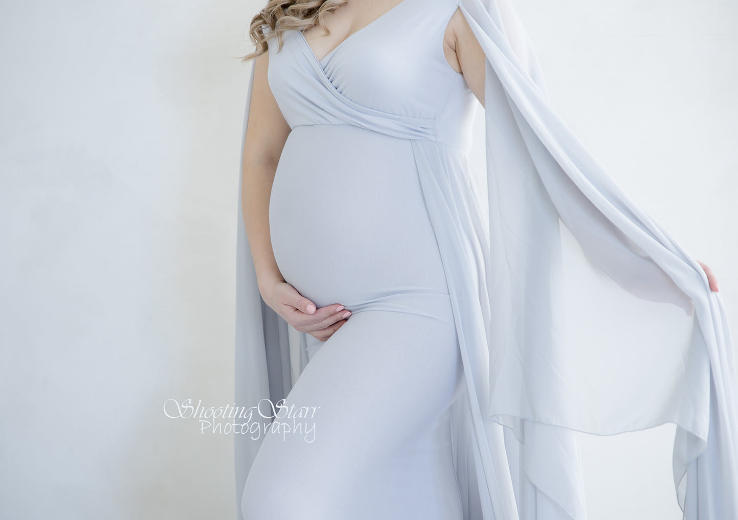 Cool Grey Atrofusca Maternity Gown