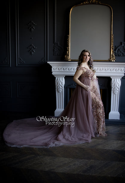 Taupe Run Away With Me Gown
