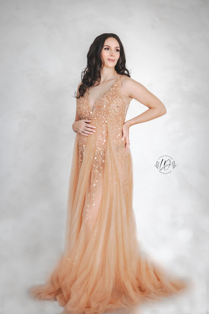 Apricot Goddess Gown