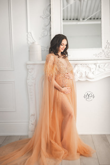 Apricot Goddess Gown